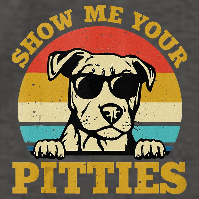 Show Me Your Pitties Funny Pitbull Dog Lovers Vector Backpack