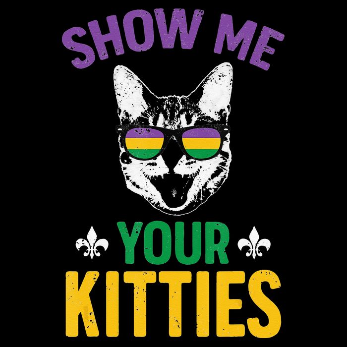 Show Me Your Kitties Funny Mardi Gras Carnival 16 in Basic Backpack