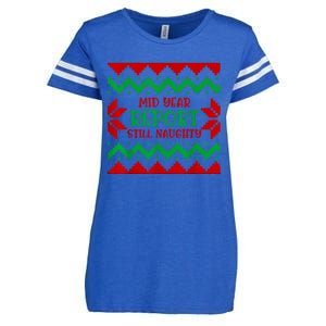 Santa Mid Year Report Still Naughty Christmas In July Ugly Enza Ladies Jersey Football T-Shirt