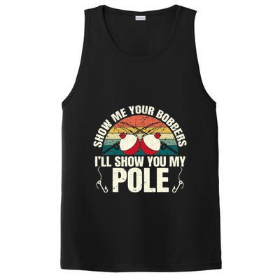 Show Me Your Bobbers for a Adult Humor Funny Fishing Gag PosiCharge Competitor Tank