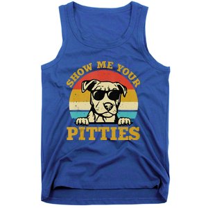 Show Me Your Pitties Funny Pitbull Dog Lovers Wo Tank Top