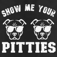 Show Me Your Pitties Funny Pitbull Dog Pitbull Dog Lovers 7 Panel Mesh Trucker Snapback Hat