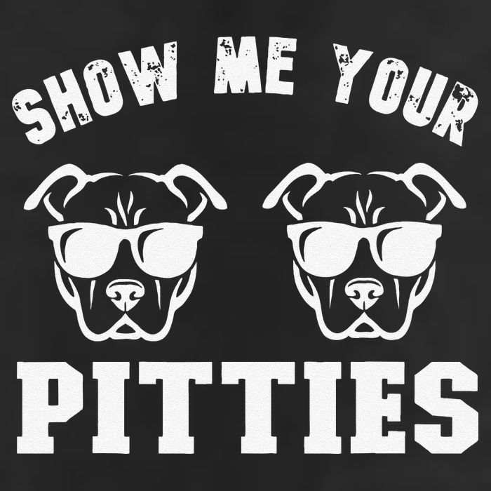 Show Me Your Pitties Funny Pitbull Dog Pitbull Dog Lovers 7 Panel Mesh Trucker Snapback Hat