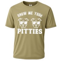 Show Me Your Pitties Funny Pitbull Dog Pitbull Dog Lovers Cooling Performance Crew T-Shirt