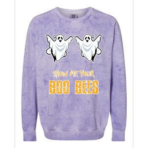 Show Me Your Boo Bees And Halloween Gift Colorblast Crewneck Sweatshirt