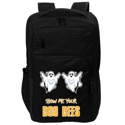 Show Me Your Boo Bees And Halloween Gift Impact Tech Backpack