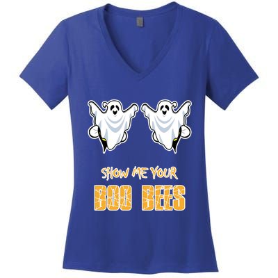Show Me Your Boo Bees And Halloween Gift Women's V-Neck T-Shirt
