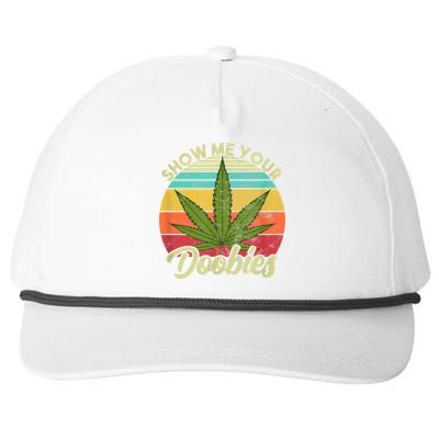 Show Me Your Doobies Marijuana Weed Cannabis Snapback Five-Panel Rope Hat