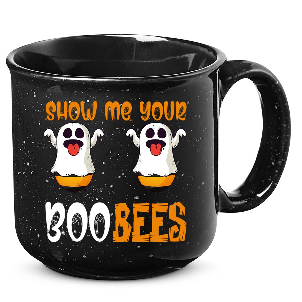 Show Me Your Boo Bees Matching Couples Halloween Costume Cute Gift 15oz Campfire Ceramic Mug