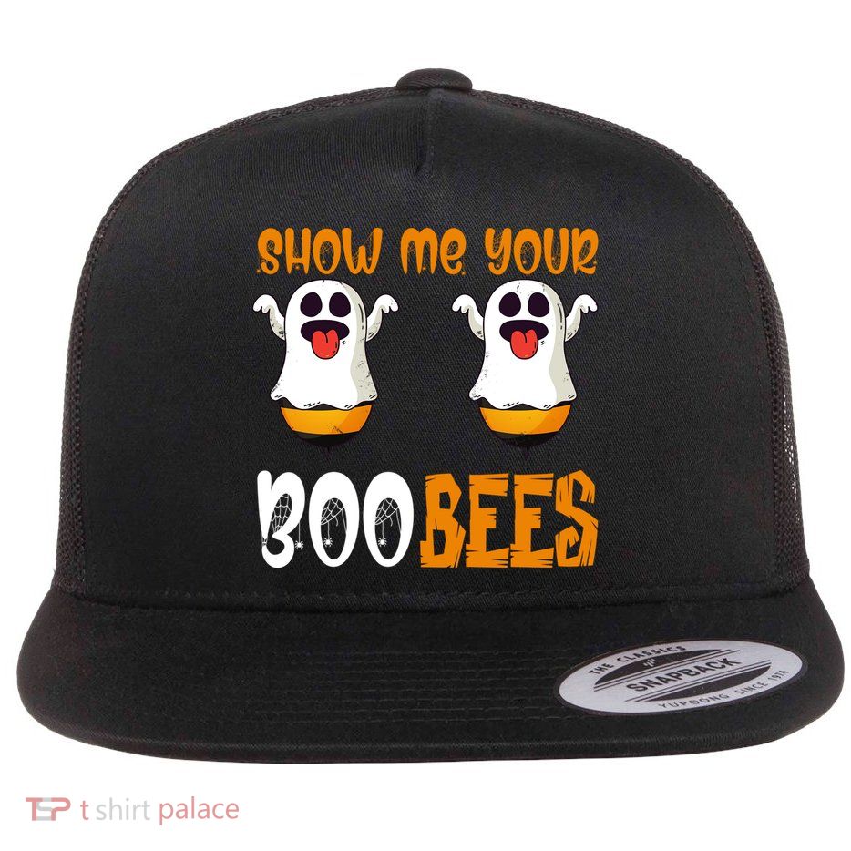 Show Me Your Boo Bees Matching Couples Halloween Costume Cute Gift Flatbill Hat