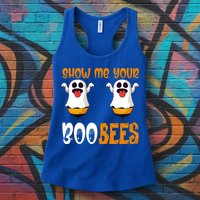 Show Me Your Boo Bees Matching Couples Halloween Costume Cute Gift Womens Tank Top