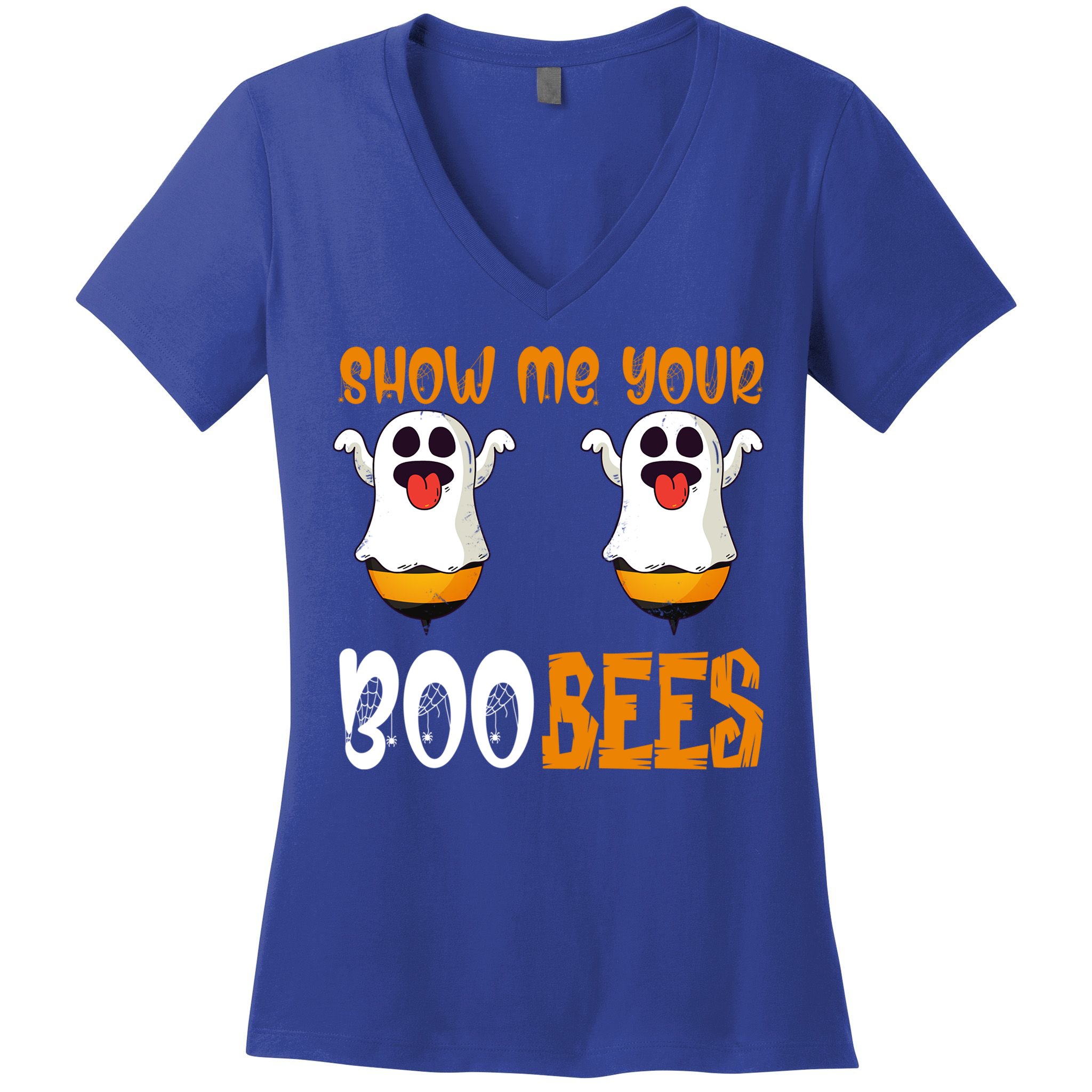 Show Me Your Boo Bees Matching Couples Halloween Costume Cute Gift Women's V-Neck T-Shirt