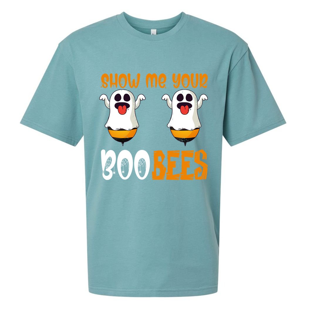 Show Me Your Boo Bees Matching Couples Halloween Costume Cute Gift Sueded Cloud Jersey T-Shirt