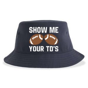 Show me your TDs Funny Fantasy Football Touch Down Sustainable Bucket Hat