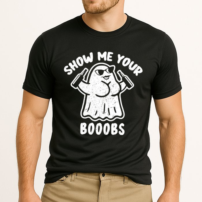 Show Me Your Booobs Funny Dumb Ghost Performance Shirt