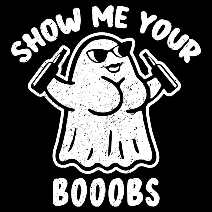 Show Me Your Booobs Funny Dumb Ghost 16 in Basic Backpack
