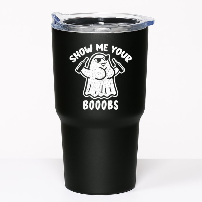 Show Me Your Booobs Funny Dumb Ghost Tumbler