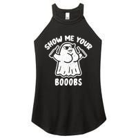 Show Me Your Booobs Funny Dumb Ghost Women's Perfect Tri Rocker Tank