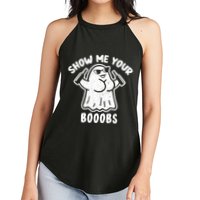 Show Me Your Booobs Funny Dumb Ghost Women's Perfect Tri Rocker Tank
