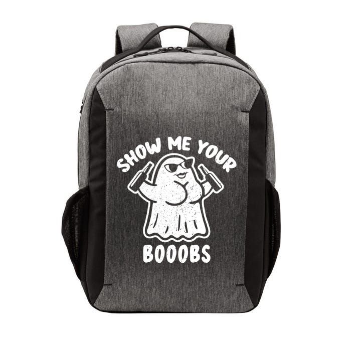 Show Me Your Booobs Funny Dumb Ghost Vector Backpack