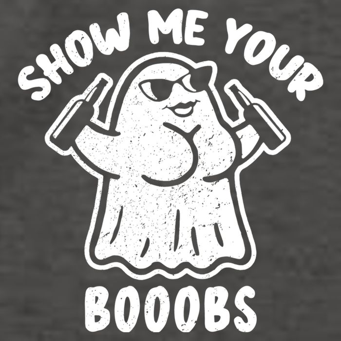 Show Me Your Booobs Funny Dumb Ghost Vector Backpack