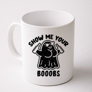 Show Me Your Booobs Funny Dumb Ghost Coffee Mug