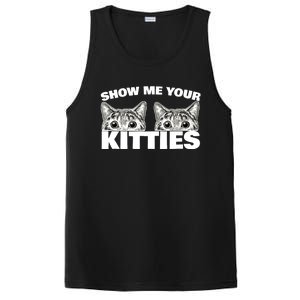 Show Me Your Kitties cat pun Show Me Your Kitties PosiCharge Competitor Tank