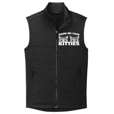 Show Me Your Kitties cat pun Show Me Your Kitties Collective Smooth Fleece Vest