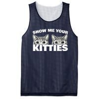 Show Me Your Kitties cat pun Show Me Your Kitties Mesh Reversible Basketball Jersey Tank