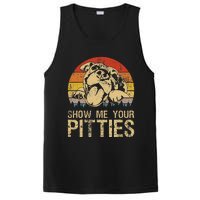 Show Me Your Pitties Funny Pitbull Dog Lovers Retro Vintage PosiCharge Competitor Tank