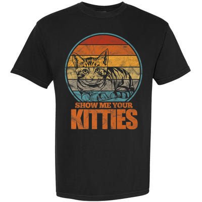 Show Me Your Kitties Funny Cat Lover Premium Garment-Dyed Heavyweight T-Shirt