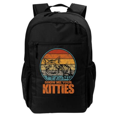 Show Me Your Kitties Funny Cat Lover Premium Backpack