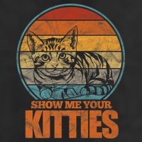 Show Me Your Kitties Funny Cat Lover Premium Adult Drive Performance Visor