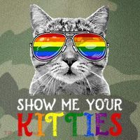 Show Me Your Kitties Proud Ally Cat Lover Lgbt G.A.Y Pride Legacy Tie Dye Trucker Hat