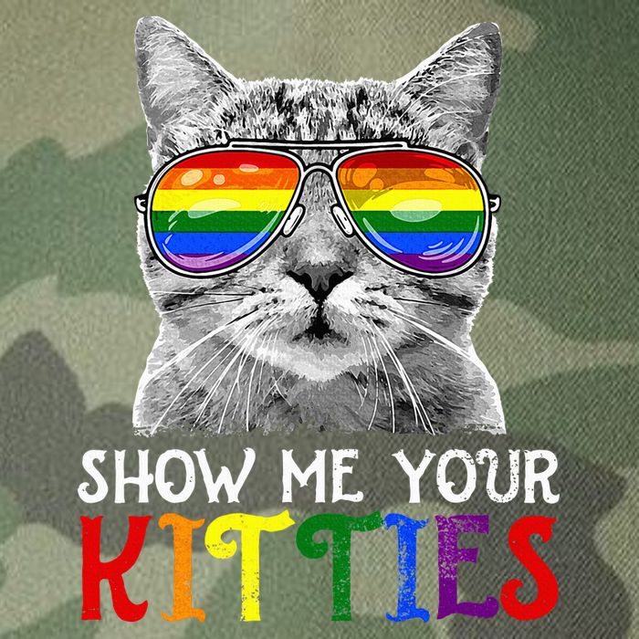 Show Me Your Kitties Proud Ally Cat Lover Lgbt G.A.Y Pride Legacy Tie Dye Trucker Hat