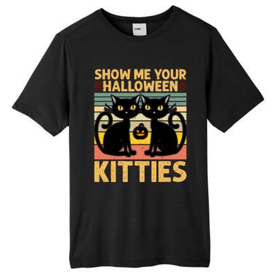 Show Me Your Halloween Kitties Halloween Black Cat Meme Cool Gift Tall Fusion ChromaSoft Performance T-Shirt