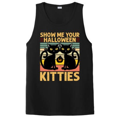 Show Me Your Halloween Kitties Halloween Black Cat Meme Cool Gift PosiCharge Competitor Tank