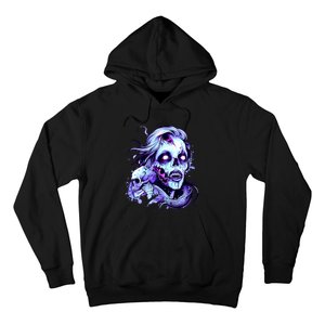 Scary Mermaid Zombie Creepy Adult Halloween Mermaid Art Hoodie