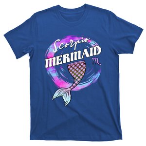 Scorpio Mermaid Zodiac Sign With Mermaid Tail Gift T-Shirt