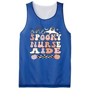 Spooky Nurse Aide Halloween Nursing Aides Gift Mesh Reversible Basketball Jersey Tank