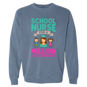 School Nurse Appreciation Assistant Nursing Education Funny Gift Garment-Dyed Sweatshirt