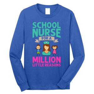 School Nurse Appreciation Assistant Nursing Education Funny Gift Long Sleeve Shirt