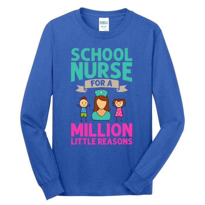 School Nurse Appreciation Assistant Nursing Education Funny Gift Tall Long Sleeve T-Shirt