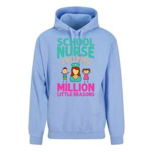 School Nurse Appreciation Assistant Nursing Education Funny Gift Unisex Surf Hoodie