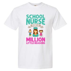 School Nurse Appreciation Assistant Nursing Education Funny Gift Garment-Dyed Heavyweight T-Shirt