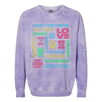 Spiritual Narcotics Anonymous Garden Colorblast Crewneck Sweatshirt