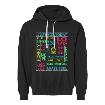 Spiritual Narcotics Anonymous Garden Garment-Dyed Fleece Hoodie