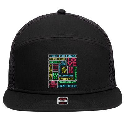 Spiritual Narcotics Anonymous Garden 7 Panel Mesh Trucker Snapback Hat