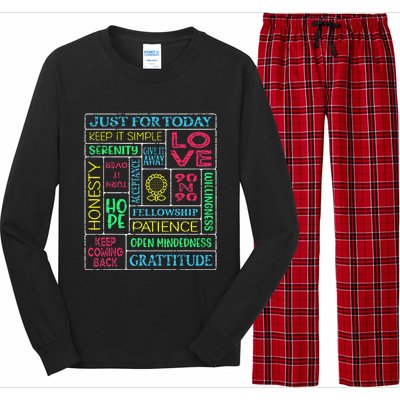 Spiritual Narcotics Anonymous Garden Long Sleeve Pajama Set