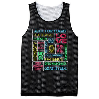 Spiritual Narcotics Anonymous Garden Mesh Reversible Basketball Jersey Tank